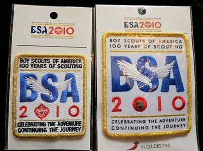 BSA 100 Years Anniversary Patch Set Of Two in Packages