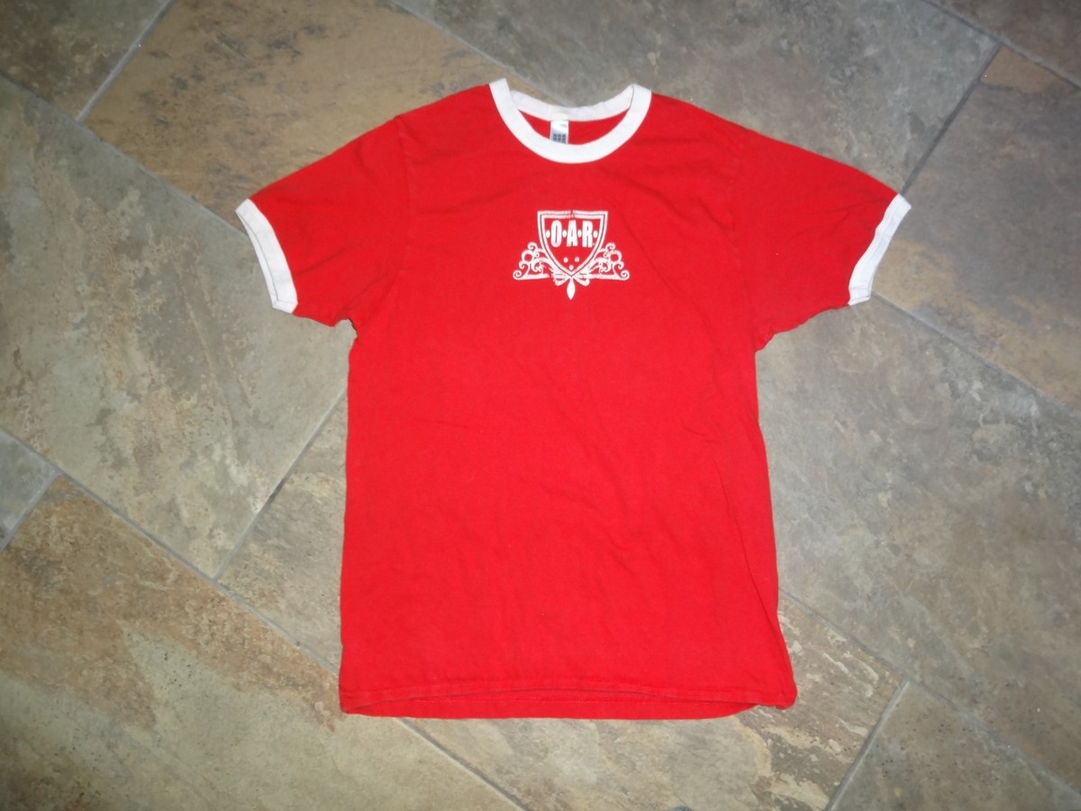 toru Vintage Band OAR T-shirt O.A.R. toru retro RED/white trim Small