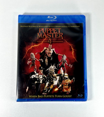 Puppet Master 4  (1993 Movie)  Blu-ray Full Moon Features 2015 New Sealed