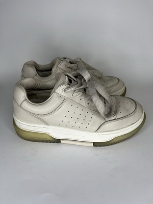Amiri Beige Perforated Low Top Sneakers Lace Up Shoes Women  Size 38 US 7