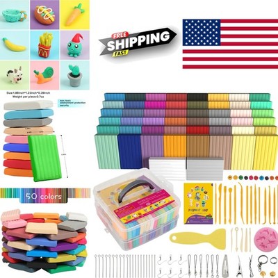 Modeling Clay 50 Colors Non Sticky Set for Kids Adults and Artistic Creations