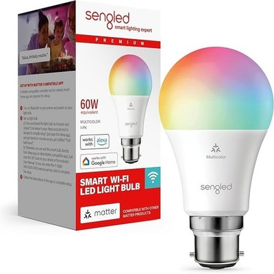 Sengled LED Smart Glühbirne (B22), materiellfähig, mehrfarbig, funktioniert mit Alex