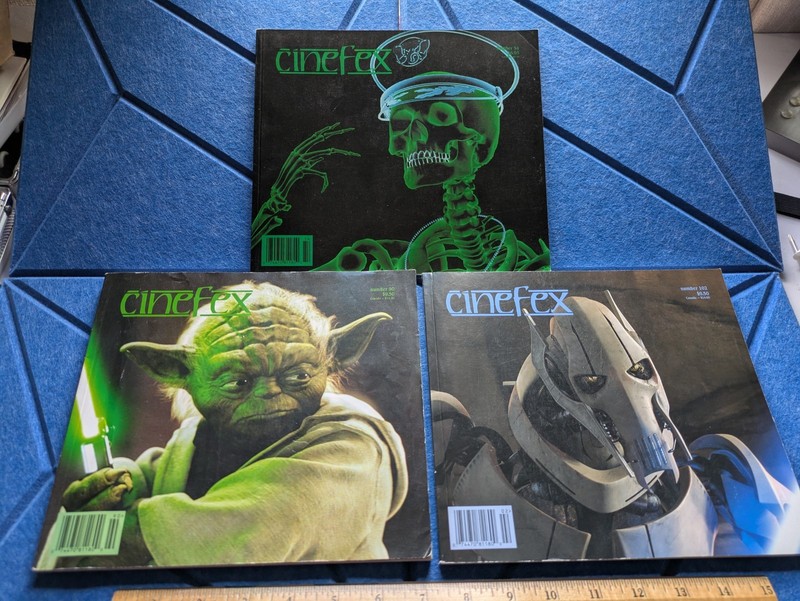 CINEFEX Lot # 90, 102, 54 ~ Star Wars, Spidey and more Special Effects Magazine