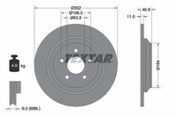 2 X Bremsscheibe Textar 92292403 FüR Ford Focus IV