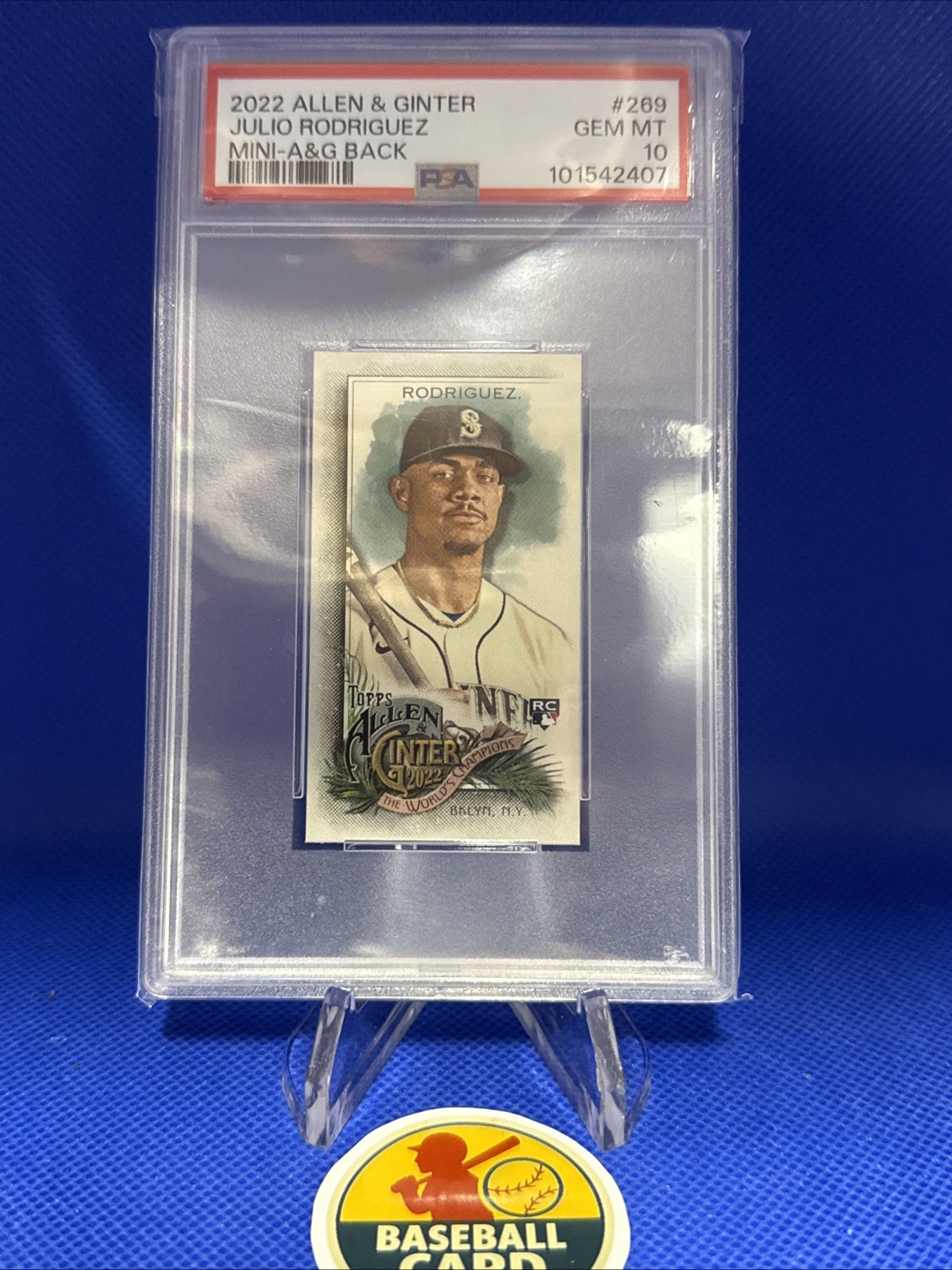 2022 Topps Allen & Ginter - Julio Rodriguez #269 Mini A&G Back (RC) PSA 10 *BCC*