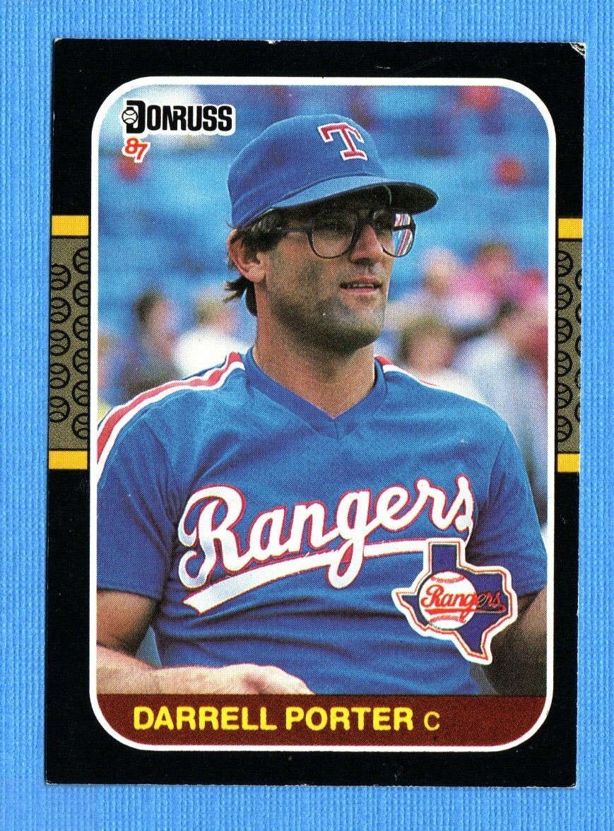 1987 Donruss #593 Darrell Porter Texas Rangers