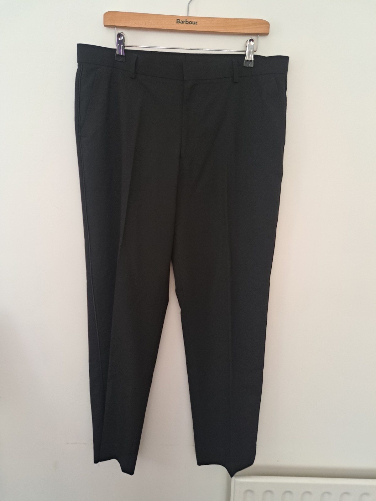 Pantaloni tuta smoking Marks Spencer 36 corti neri London Savile fila cravatta.