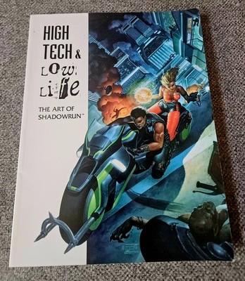 High Tech & Low Life: The Art of Shadowrun - FASA 1997 Softcover 1st Print GOOD