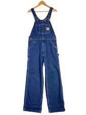 Carhartt Overalls, Size 32, Cotton, IDG R07-DST