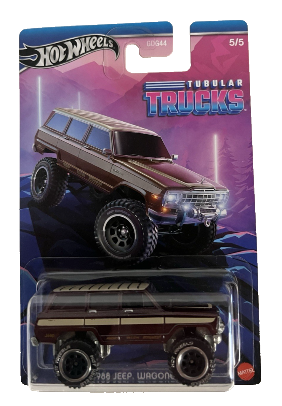 Mattel Hotwheels Tubular Trucks 1988 Jeep Wagoneer Truck #5 of 5