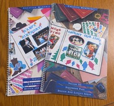 Creative Memories DESIGN and LAYOUT IDEAS Lot of 2 Books Volume III IV