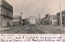 Street View Onaway City, Mi MI Michigan 1906 RPPC Photo Postcard COPY