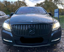 Emblema griglia anteriore nero logo stella distintivo per C220 B200 E250 CLA SLK R M C-Class