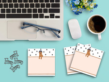 Sticky Notes 3 Pack 3"x3" 50ct Golden Retriever Dog Mushroom Hat