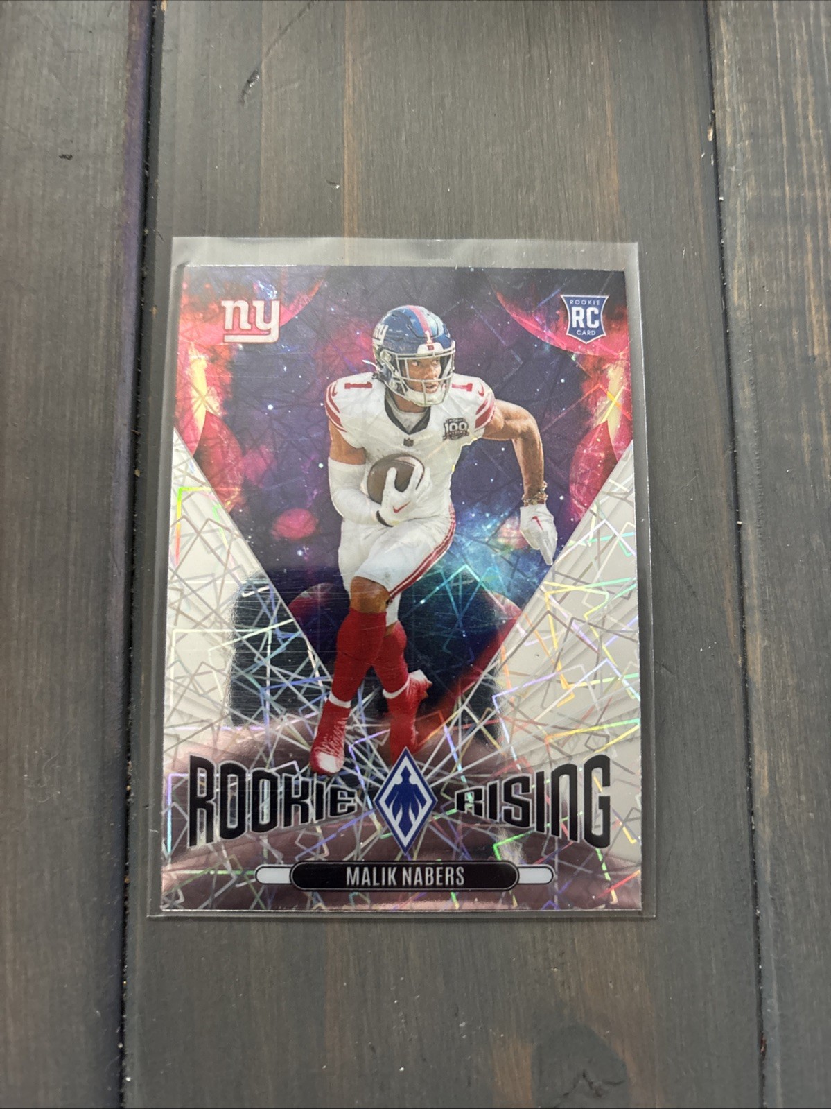 2024 Panini Phoenix - Rookie Rising Malik Nabers #RR-MNS Lazer (RC)