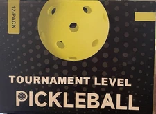 Tournament Level Pickleballs 12-pack Lime Green