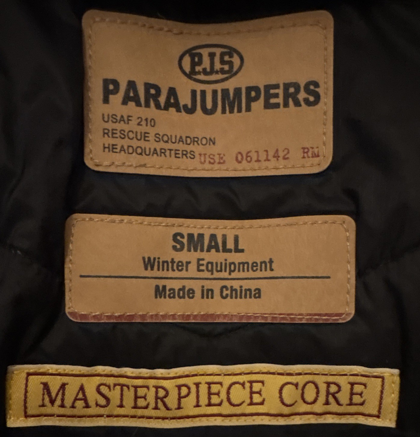 Parajumpers Masterpiece Core Gobi Bomber Hooded Zip Nylon Jacket Black S image 3
