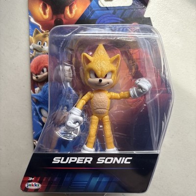 SUPER SONIC 5'' Figure Jakks Pacific Wave 2 of Sonic Hedgehog 3 Movie NEW RELEASE