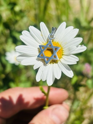   Handmade Star of David Necklace Pendant   925 Sterling Silver Jewish Symbol