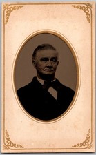 Antique 2.5X4 Tintype Circa 1870s Old Handsome Man In Suit Unmarked