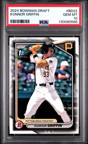 2024 BOWMAN DRAFT KONNOR GRIFFIN 1ST BOWMAN #BD-22 PSA 10