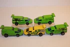 Five (5) Vintage 1976 Hot Wheels Spoiler Sport Vans INCREDIBLE HULK