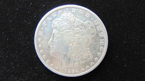 1884 P Morgan Silver Dollar $1 Choice AU Coin #22