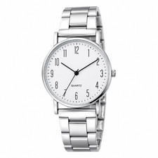 Unisex Quarzuhr 38 mm Metallarmband Silber Armbanduhr 4 Zifferblatt …