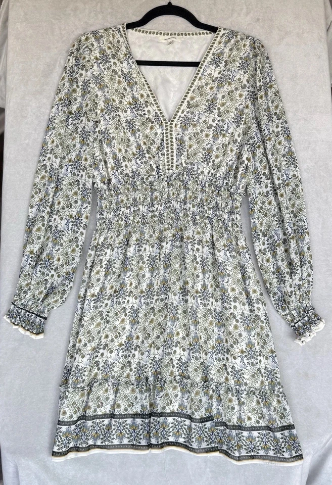 Vestido Max Studio Mujer Grande Colorido Geométrico Floral Cintura Ajustada Femenino Foto 4 de 4