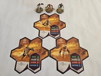 Heroscape Gladiators Crixus Spartacus Retiarius-Complete, VGC- Thora's Vengeance