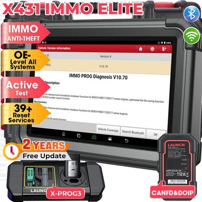 Launch X431 IMMO Elite PRO 5 Profi OBD2 Diagnosegerät Key Programmier X-PROG 3