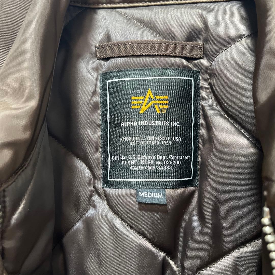 BREITLING Alpha Industries Brown MA-1 Flight Jacket M size | eBay