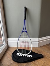 Wilson Slam Squash Racket Blue With Cover