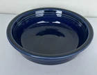 Fiesta HLC Cobalt Blue Serving Bowl 8” Round USA Pottery Vintage