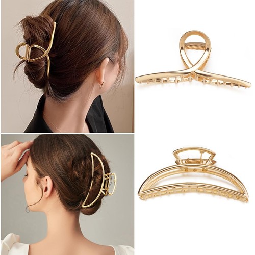 4 Pack Large Metal Hair Clips for Thin to Thick Curly Hair, 4.3 Inch Big Nons... - Picture 5 of 8