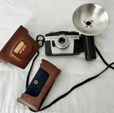 Argus a-four Camera, with Leather Case, Flash Attachment