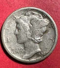 1934 US Mercury SILVER Dime "Philadelphia" Mint! Choice VF! WW2! Old US Coin
