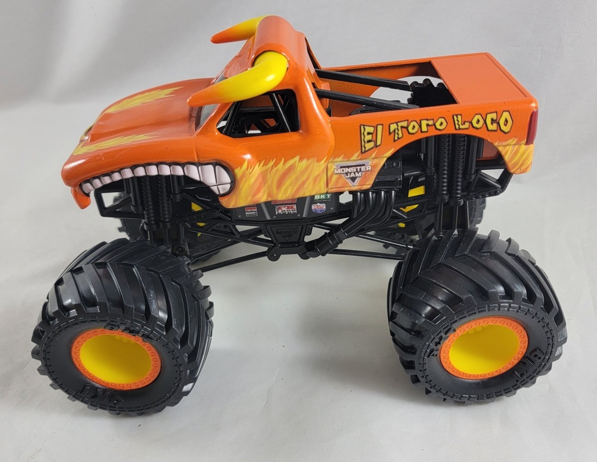 SHIRAHAMA TOY マタンゴ 蓄光成型/オレンジ/黒/カラフル塗装 Hot Wheels Monster Jam Truck El Toro Loco Orange Black 1:24 Scale