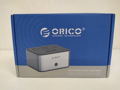 ORICO M.2 Nvme & 2,5''/3,5'' HDD Docking Station Mit Offline Klonen, 10Gbps Neu.