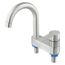 Easy to Install Stainless Steel Basin Faucet Tap with Cold and Hot Mixer Tap