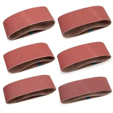3 x 24 Sanding Belts, 3x24 Aluminum Oxide Sanding Belts for Belt Sander, 3 Ea...