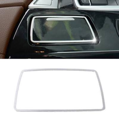 For BMW 5 Series 2011-2017 Silver Aluminum Cigarette Lighter Storage Box  Panel