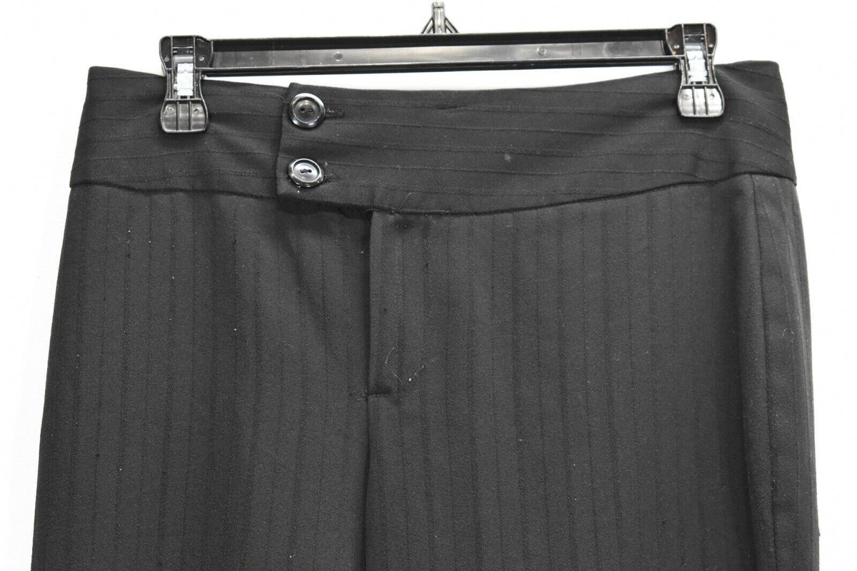 Pantalon Tailleur A. Byer à Rayures (pinstripe) - Taille Junior 13 - Noir, Occasion Très Bon état