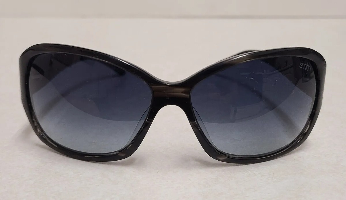 Smith Fixture Black Stripe Sunglasses w/ Gray Gradient Lens 