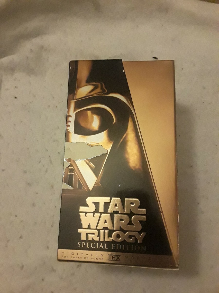 New Star Wars Trilogy Vhs 1997 Special Limited Edition Movie Gold