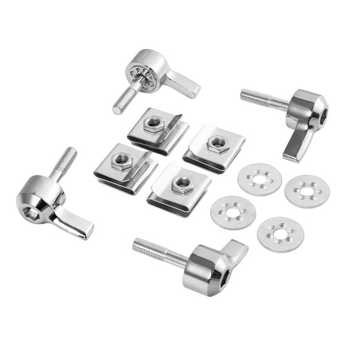 Hard Saddlebag Lock Mounting Screw Kit Fit For Harley Touring Glide 93-24 Chrome - Picture 2 of 5