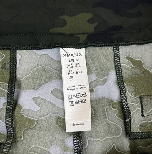 NWT SPANX Sunshine Shorts 6” Green Camo Pull On Active Stretch UPF 50 Women’s L - Picture 5 of 9