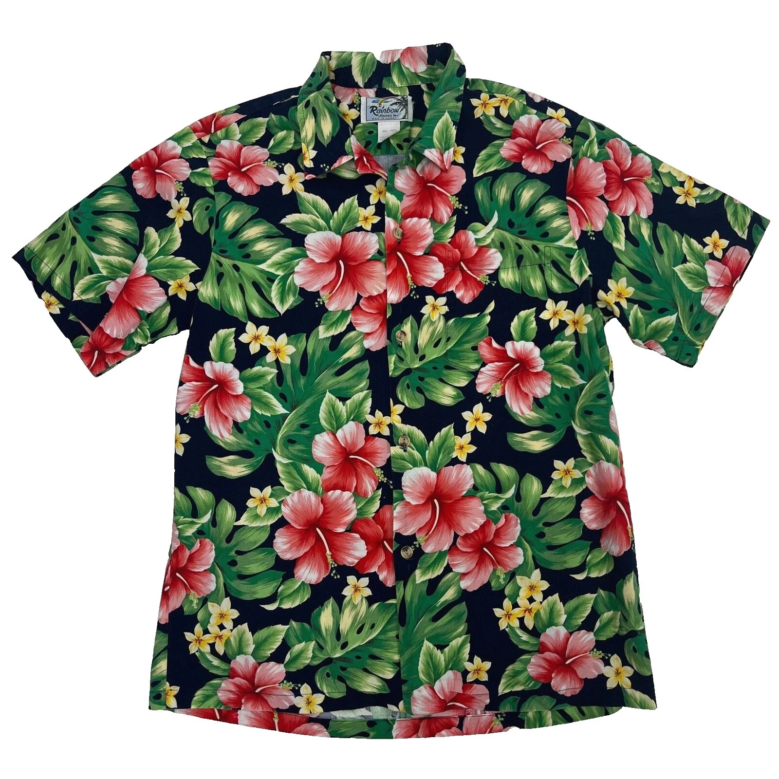 Camisas de manga corta Rainbow Negro para Hombres