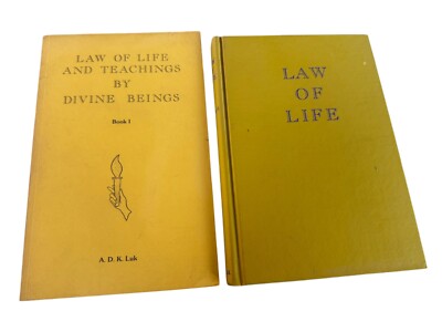 Law of Life Books I & 2 A. D. K. Luk & Law Of Life Teachings 1978 / 1983 VG