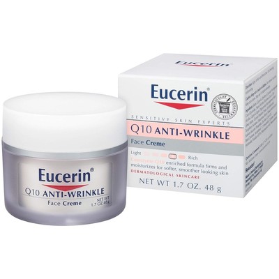 Eucerin Q10 Anti-Wrinkle Face Cream Sensitive 1.7OZ NEW/Sealed
